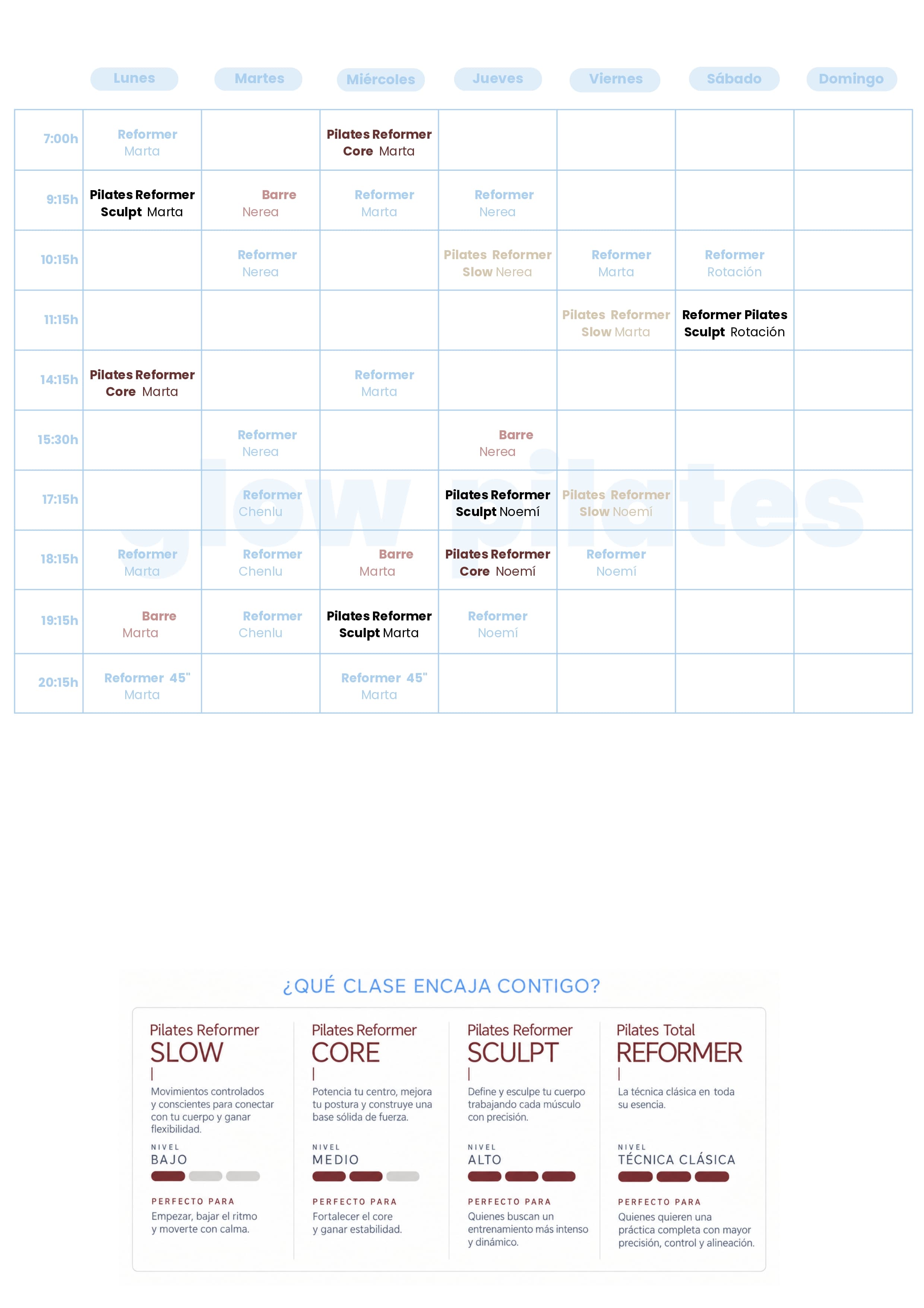 Horarios