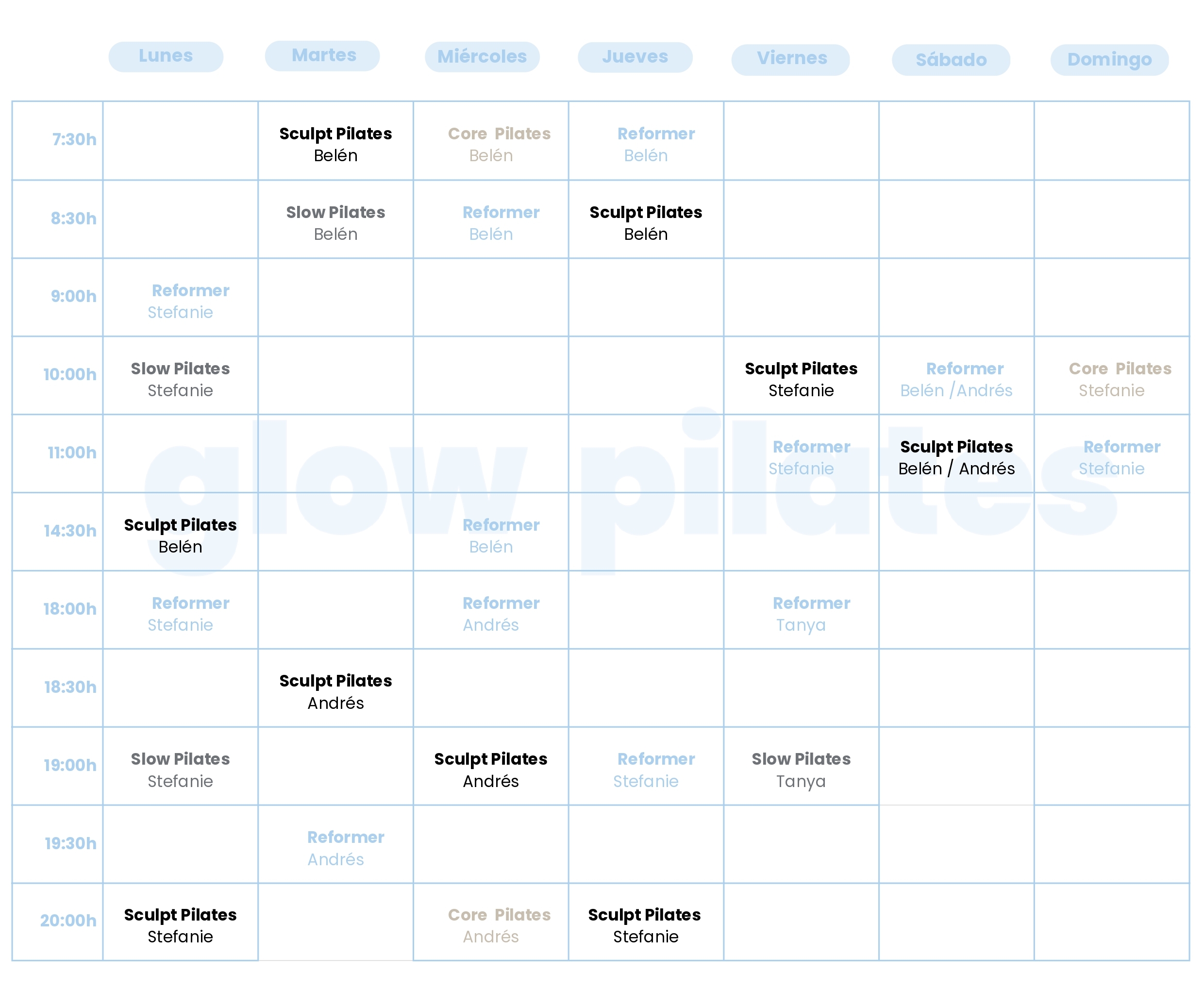 Horarios